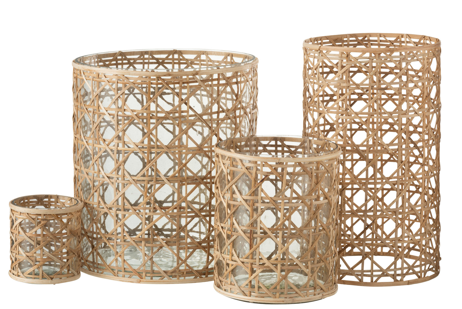 Orkaan Candice Brede Glazen/Riet Natuurlijk