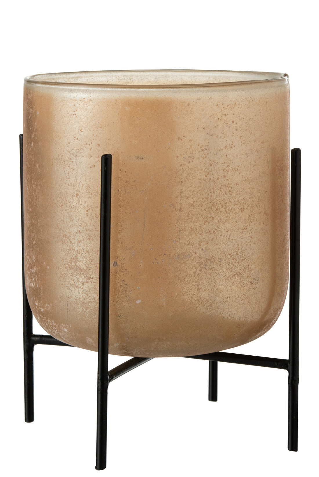 Orkaan Astor Te Voet Glas/Metaal Amber Groot