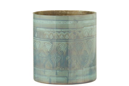 Orkaan Oosters Glas Donker Aqua Groot