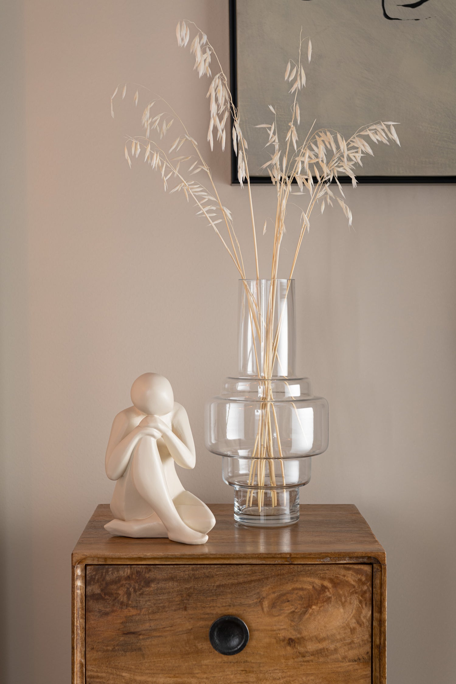 Figuur Knielend Poly Beige Assortiment Van 2