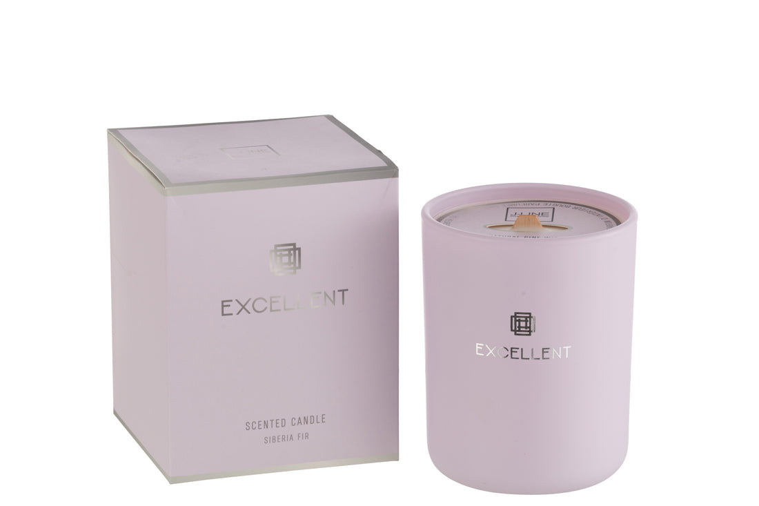 J-Line geurkaars Excellent Siberië Spar - lila - M - 80U