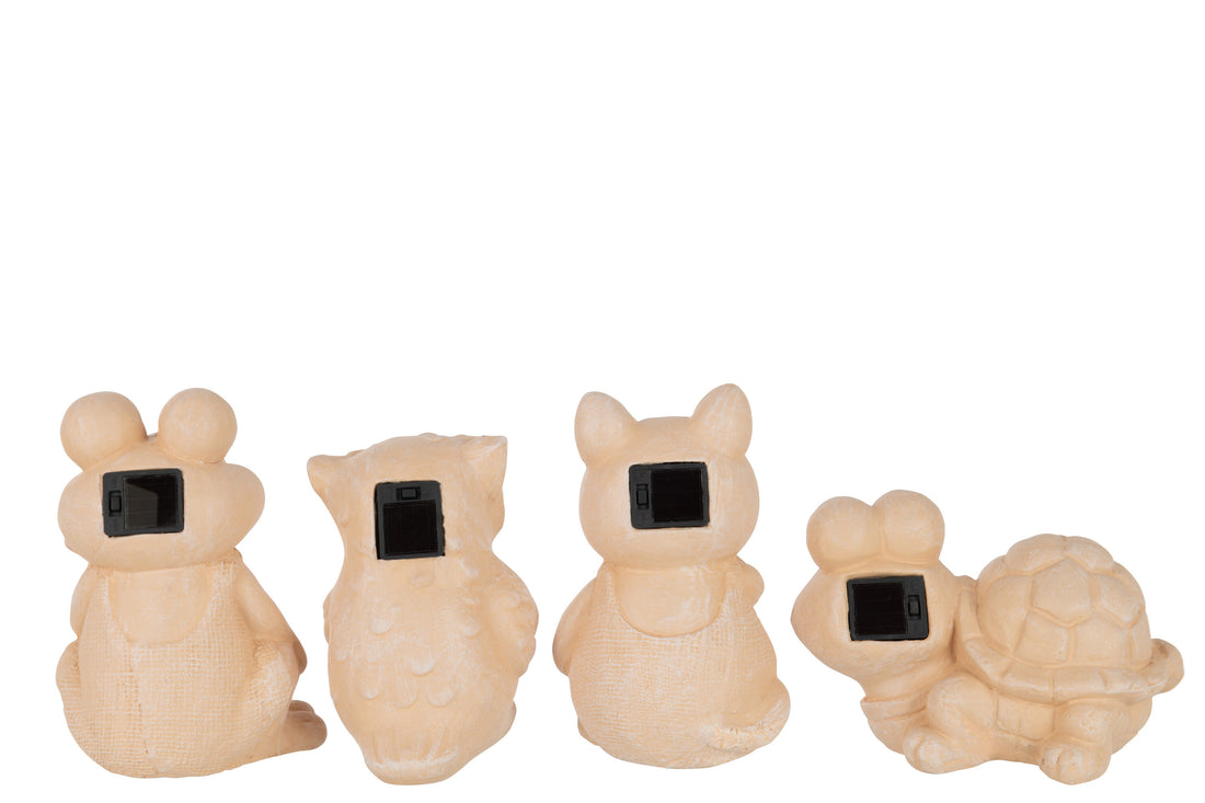 Zonnestralen Keramische Lamp Terracotta Assortiment Van 4