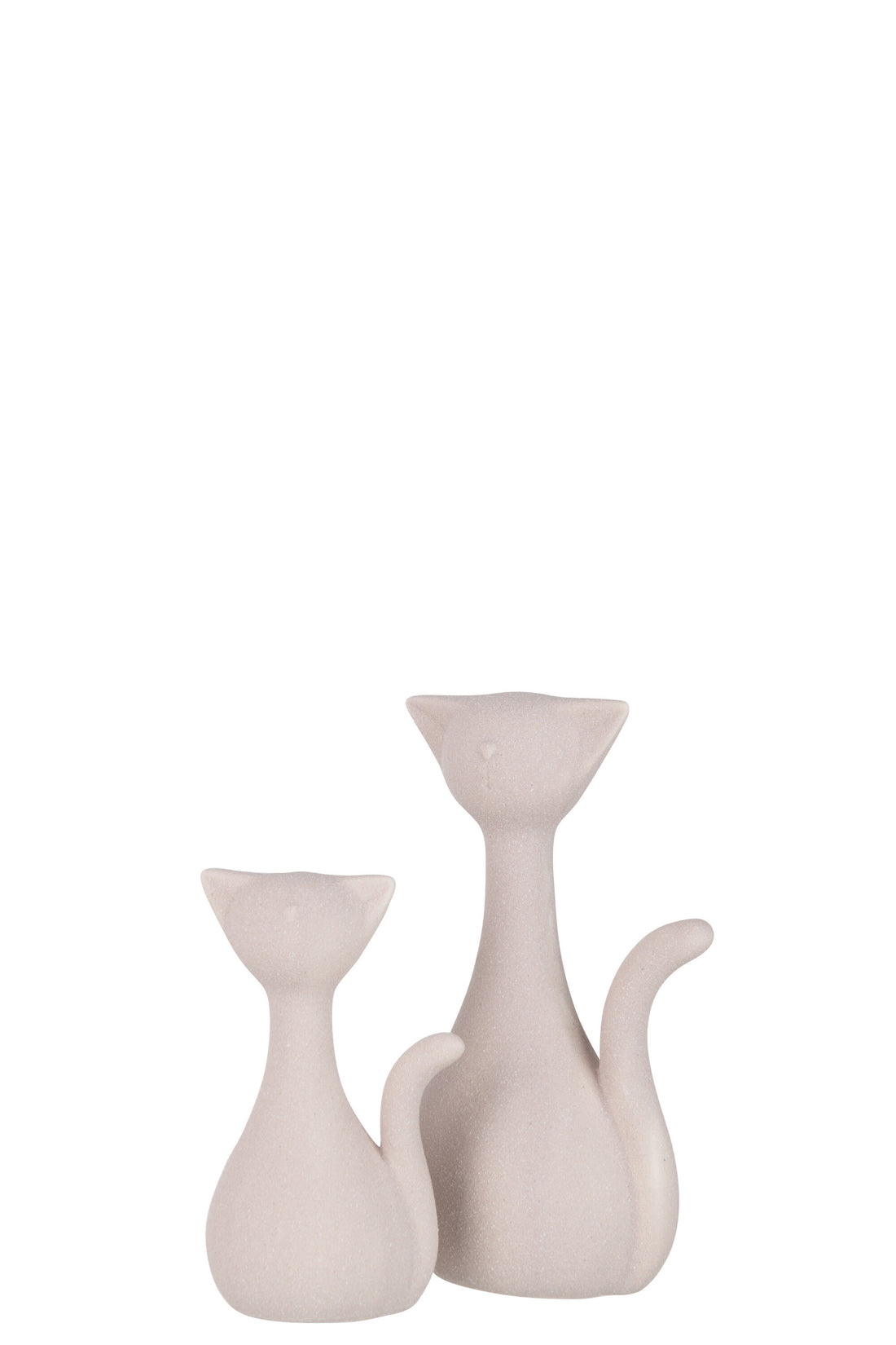 J-Line Kat Minou Keramiek Lichtroze Large