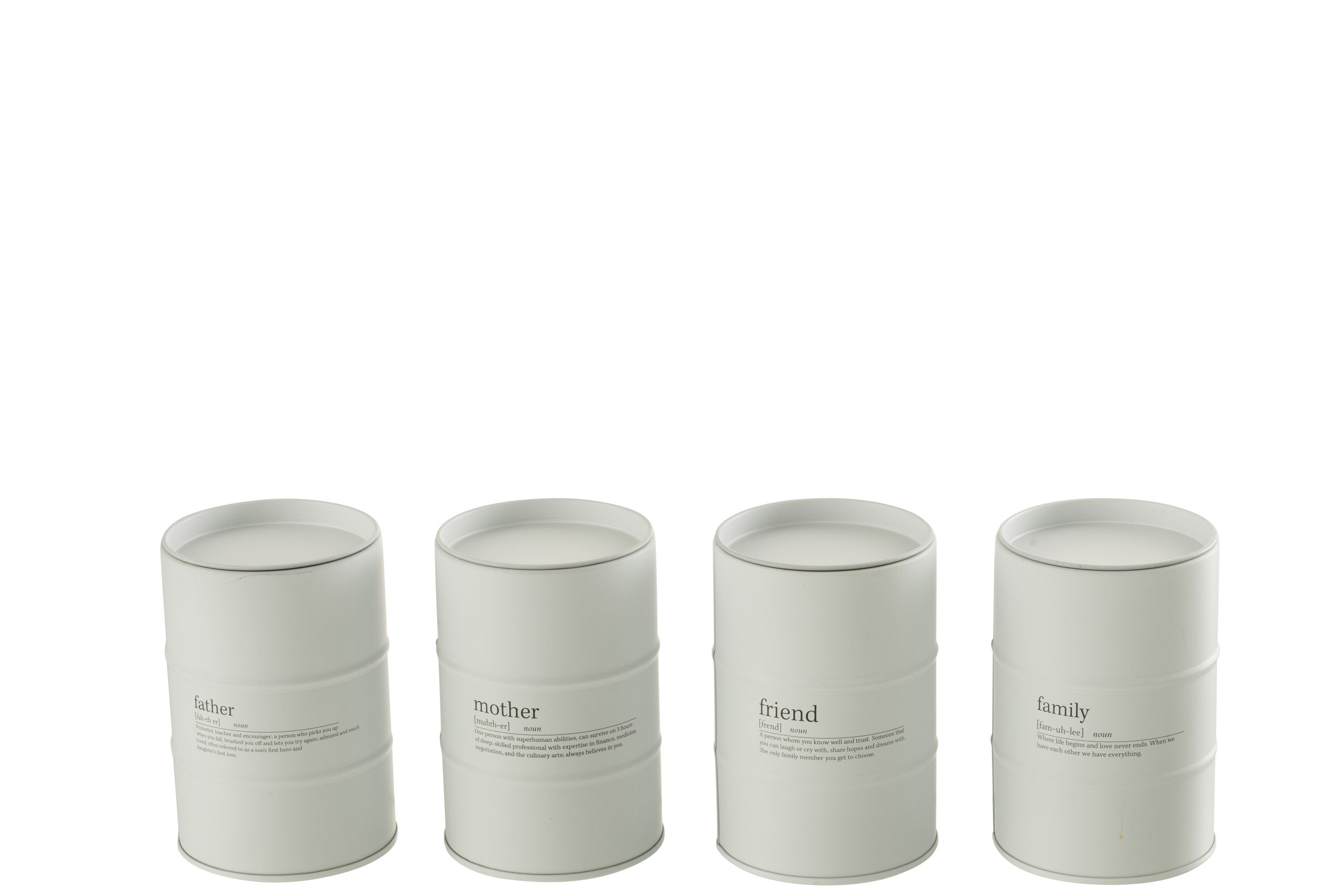 Geurkaars Familie Engels-Frans Wit 55H Assortiment Van 4