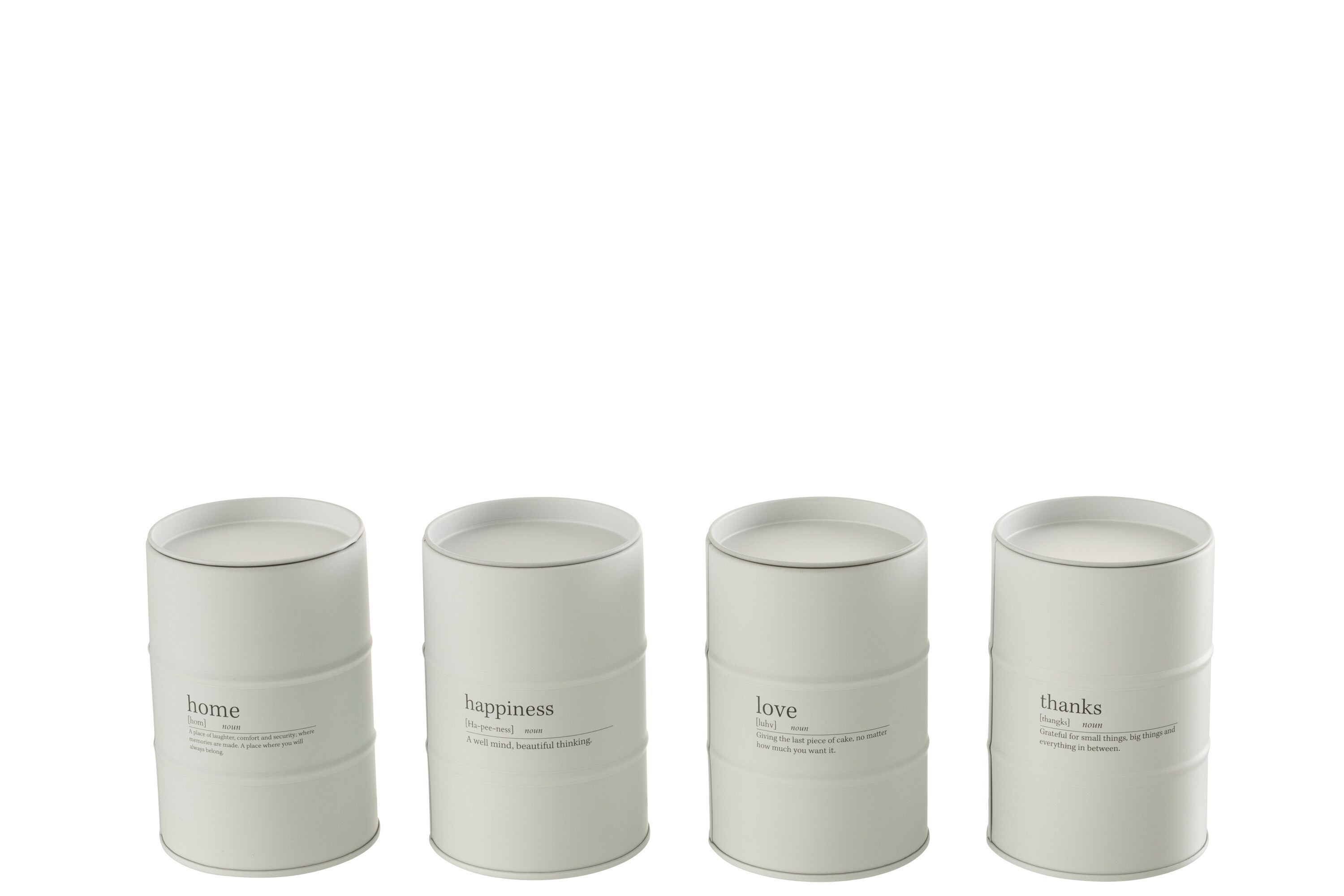 Geurkaars Citaat Engels-Frans Wit 55H Assortiment Van 4