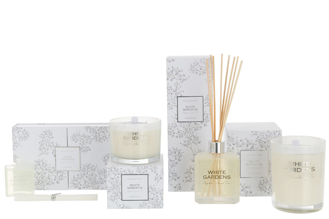 Geurkaars Witte Tuinen Wit Klein-30U