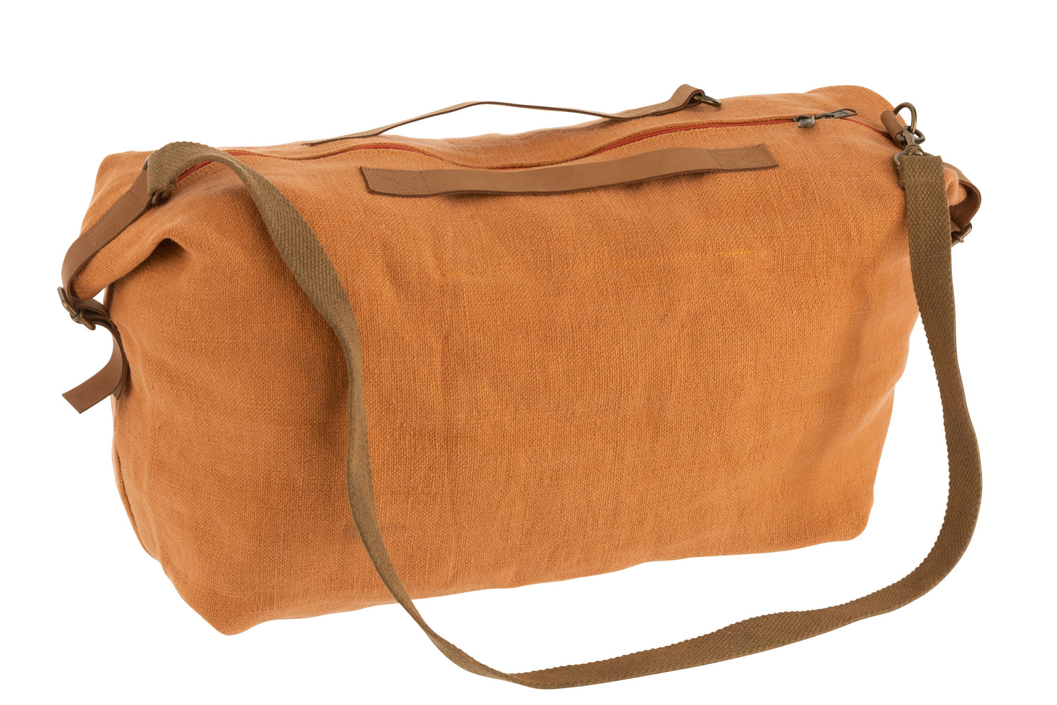 J-Line Strandtas Gewassen Jute Oranje