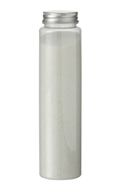 Decoratief zand 630 gram in fles wit