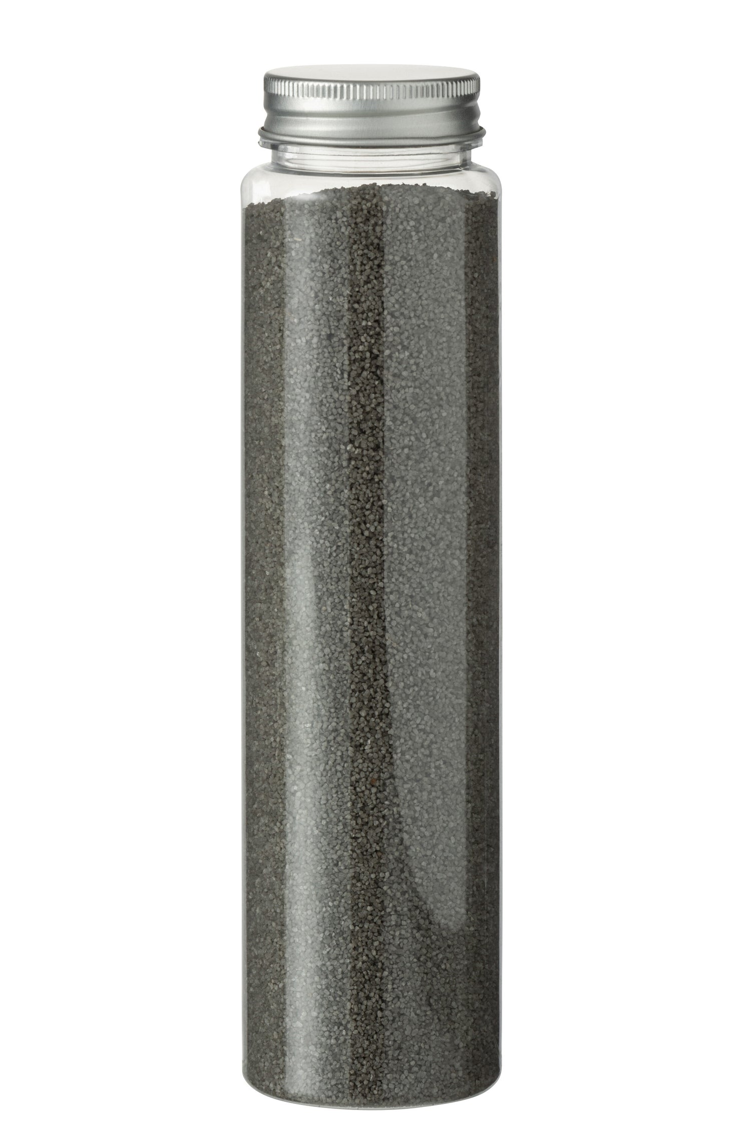 Decoratief zand 630 gram in fles antraciet grijs