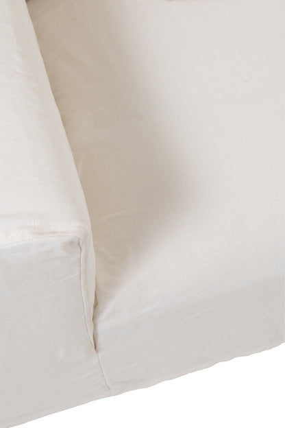 Hoes voor stoel + 9 kussens Monaco Linnen Xl Marshmallow Wit