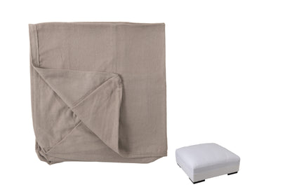 Hoes voor Poef Monaco Linnen Oudroze