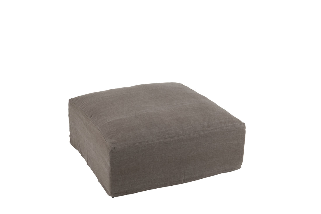 Hoes voor Poef Monaco Linnen Woestijn Taupe