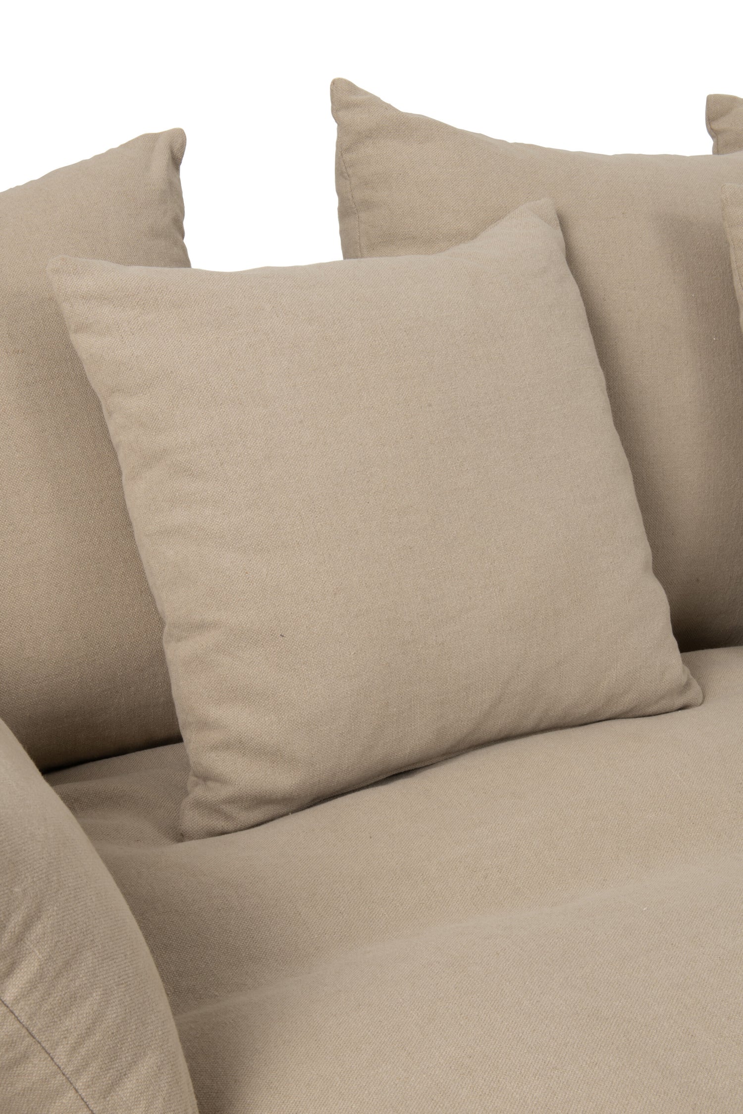 Hoes Stoel + 11 Kussens Strand Linnen Nat