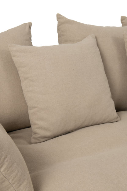 Hoes Stoel + 11 Kussens Strand Linnen Nat