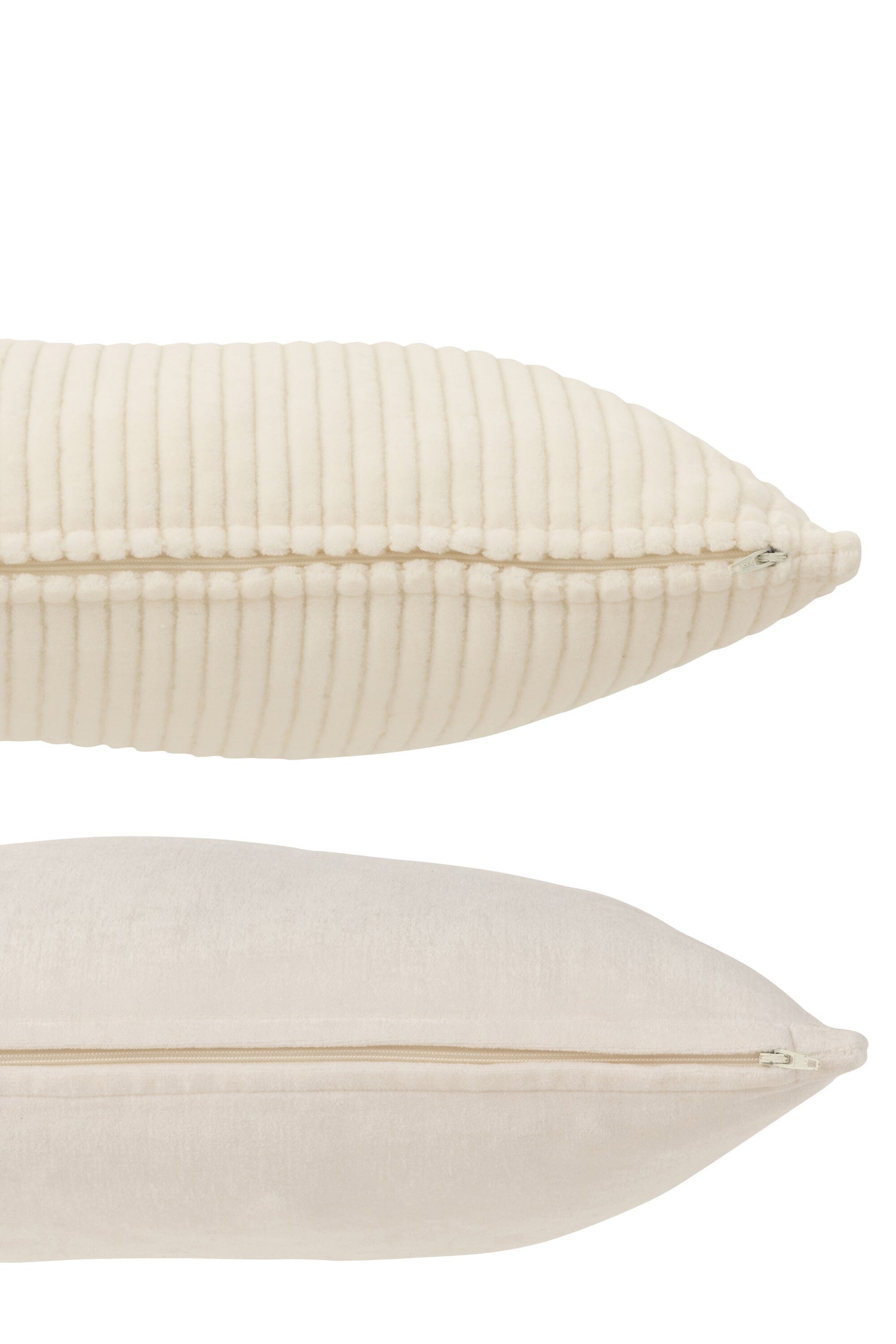 Kussen Velvet Vierkant Katoen Wit Assortiment Van 2