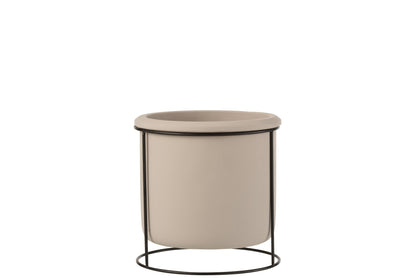 J-Line Bloempot Hangend - cement - taupe - S - ? 16 cm