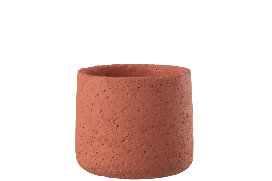 J-Line Bloempot Potine Cement Terracotta Medium