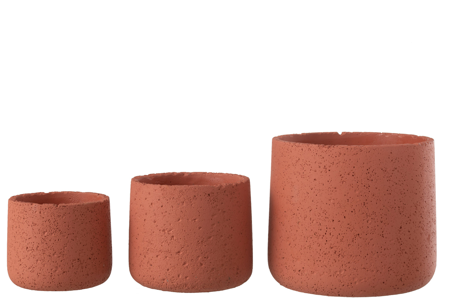 J-Line Bloempot Potine Cement Terracotta Groot