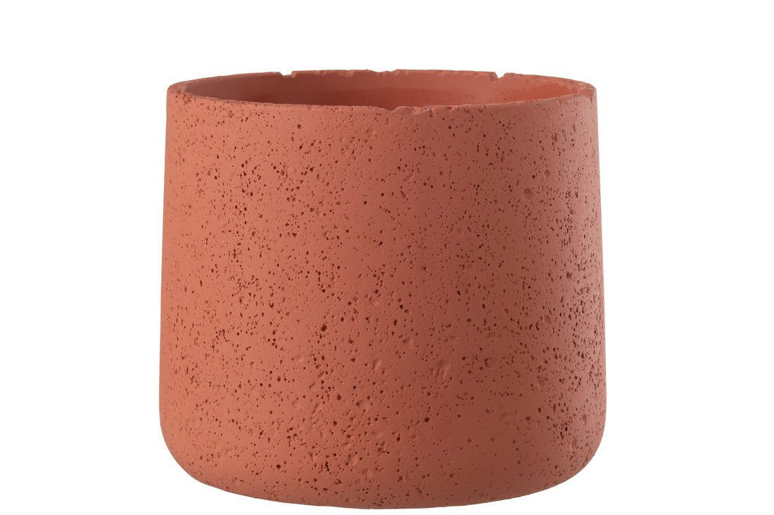 J-Line Bloempot Potine Cement Terracotta Groot