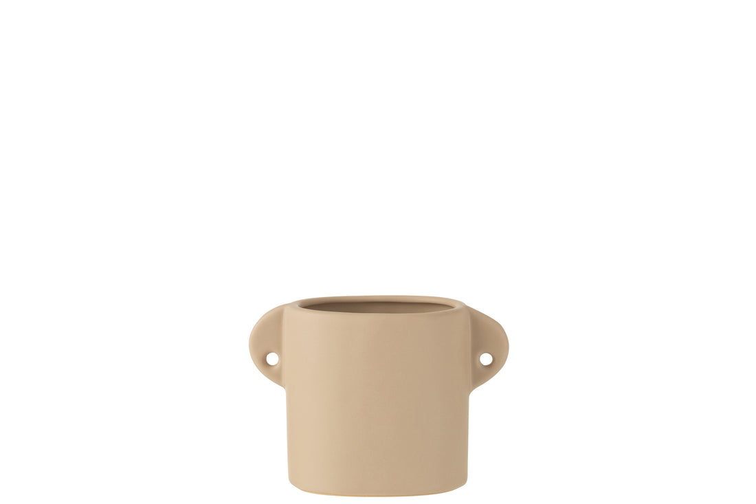 J-Line Pot Renaissance Keramiek Beige