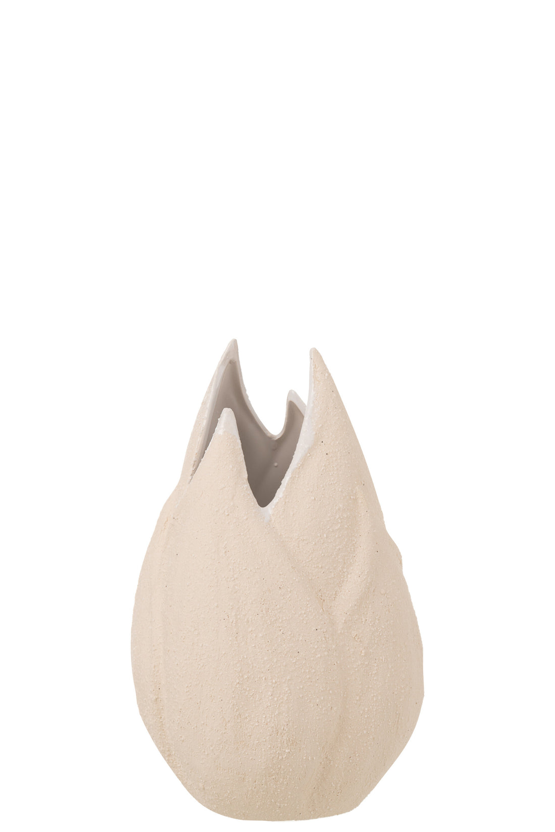 J-Line Vaas Zand Keramiek Beige Large - 32.00 cm hoog