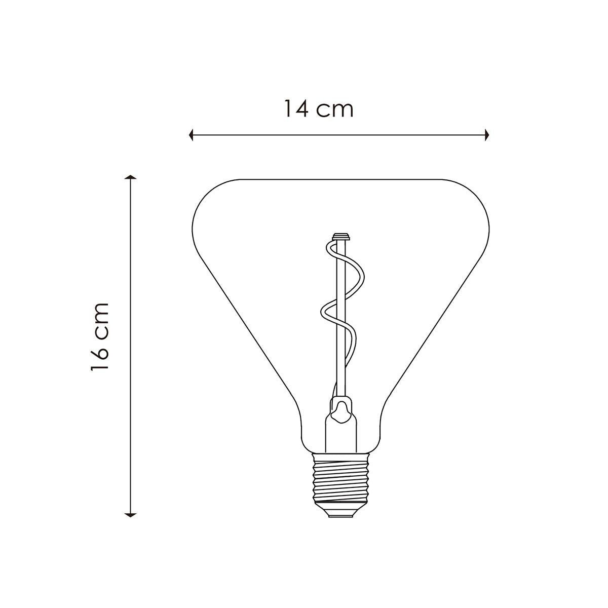 dimbare Led Flex Spiraal E27 3W 160Lm 3000K Helder