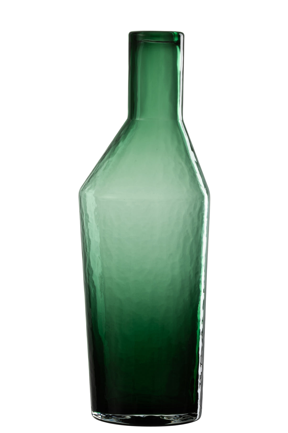 J-Line Fles Decoratief Glas Groen Large - 35.00 cm hoog