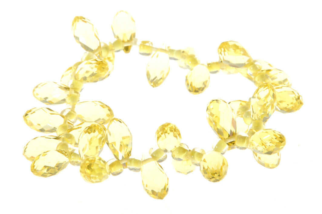 Armband Elast.Drop 6X12mm Geel