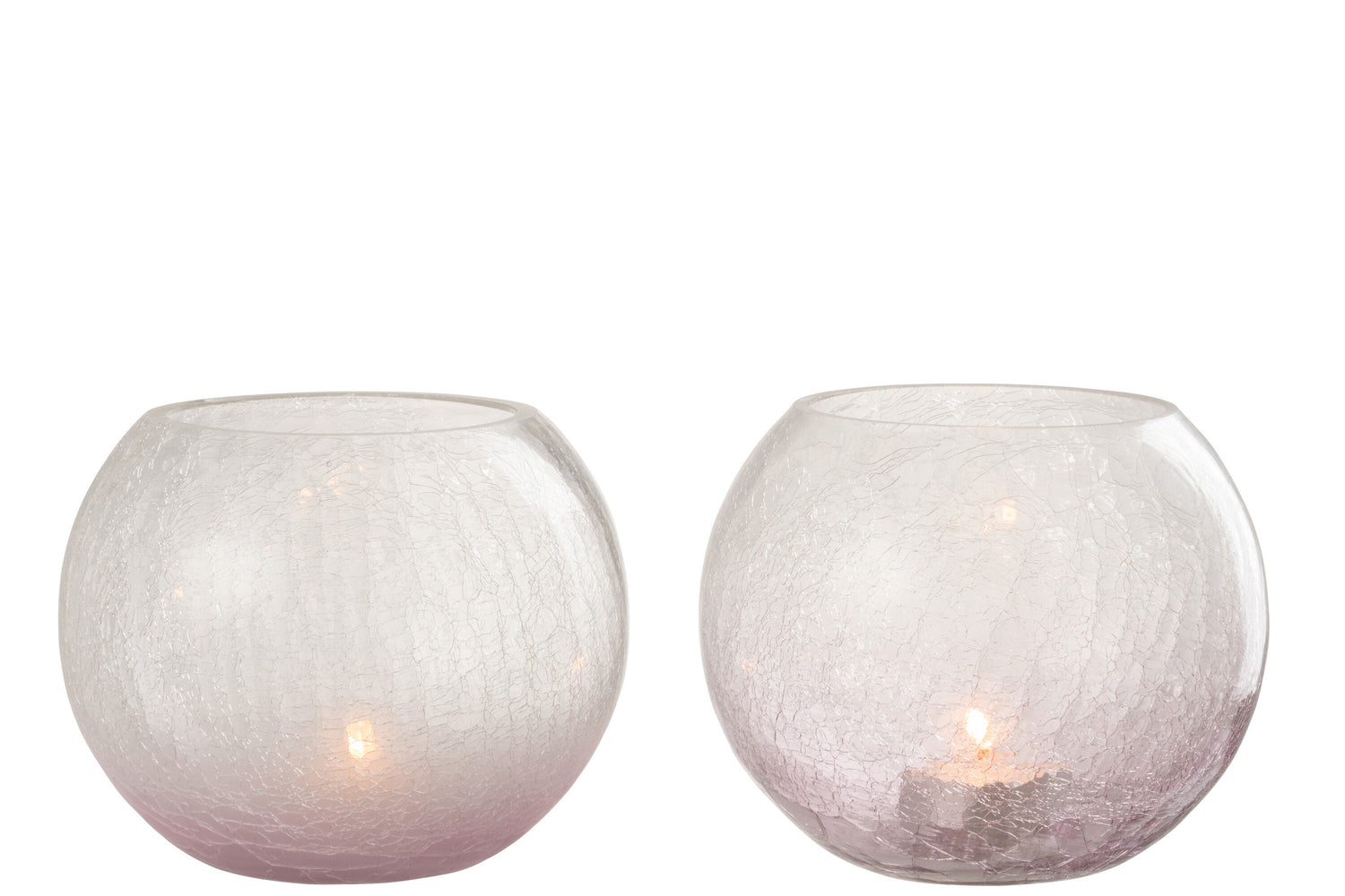 Orkaan Orb Craquelure Glas Paars Groot Assortiment Van 2