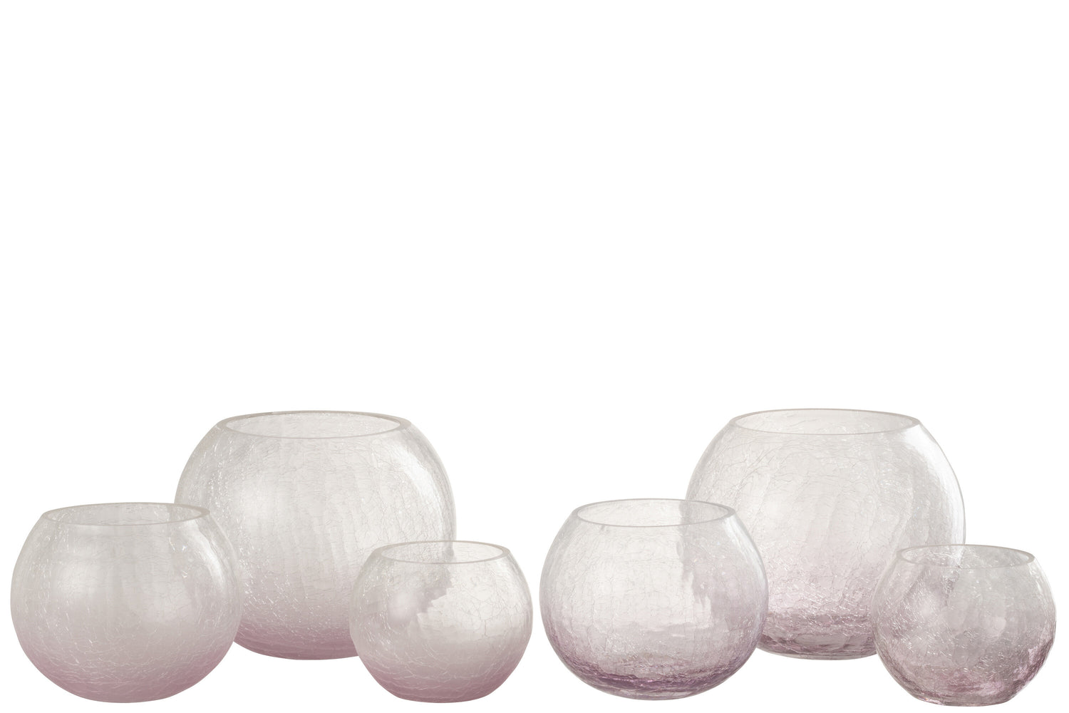 Orkaan Orb Craquelure Glas Paars Groot Assortiment Van 2