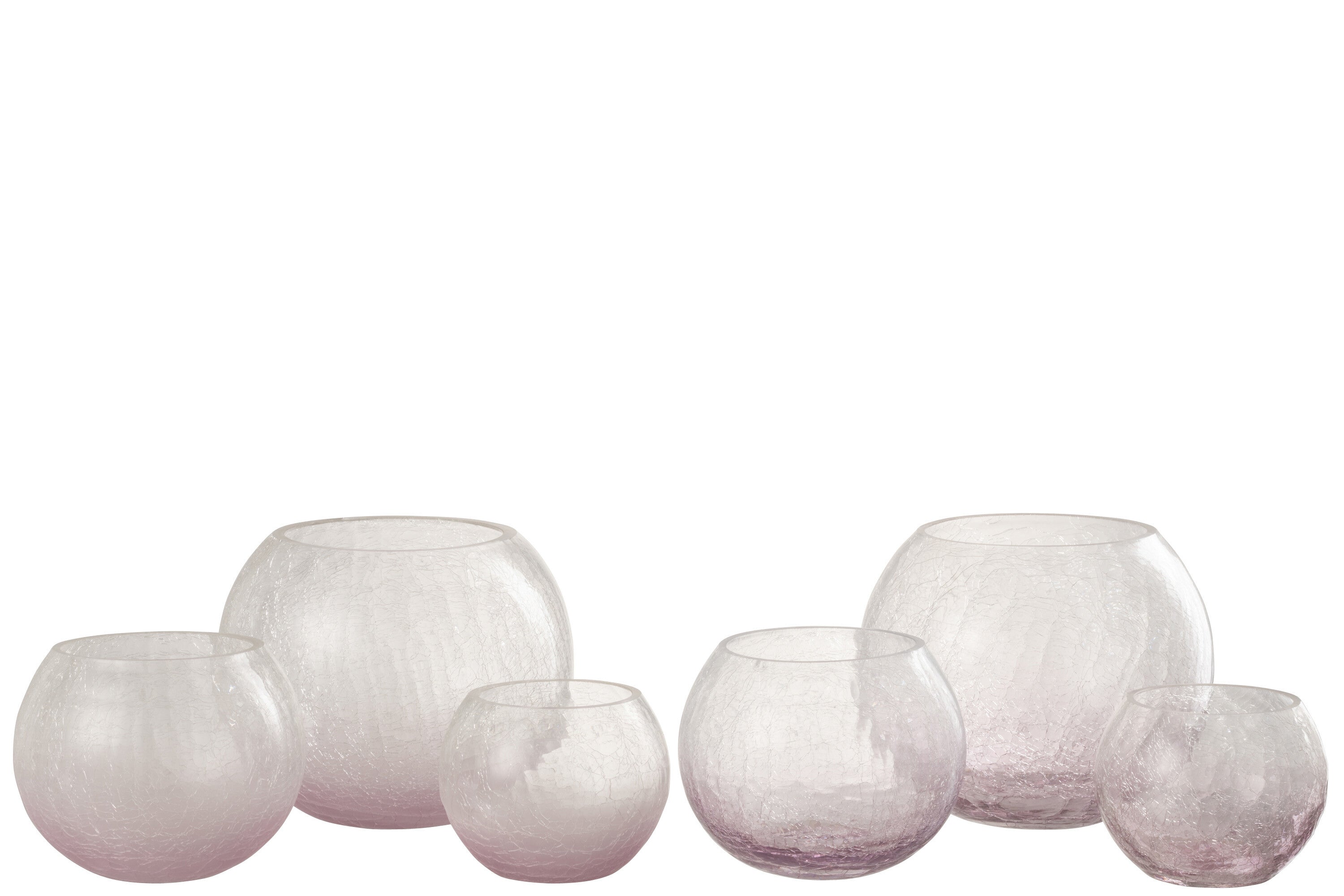 Orkaan Orb Craquelure Glas Paars Groot Assortiment Van 2