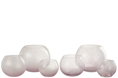 Orkaan Orb Craquelure Glas Paars Groot Assortiment Van 2