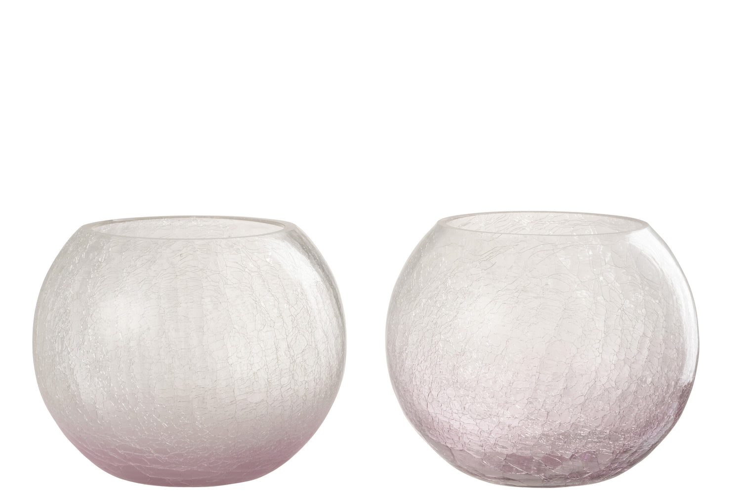 Orkaan Orb Craquelure Glas Paars Groot Assortiment Van 2