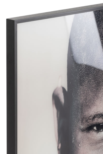 Wanddecoratie Jongen Glas/Aluminium Mix