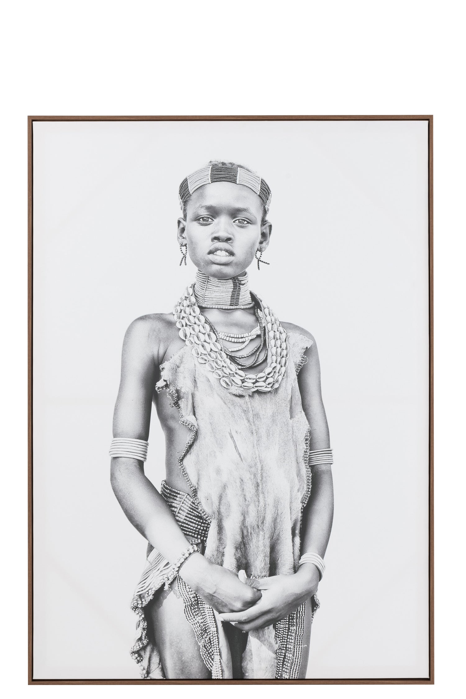 Wanddecoratie Jongen Canvas/Hout Beige