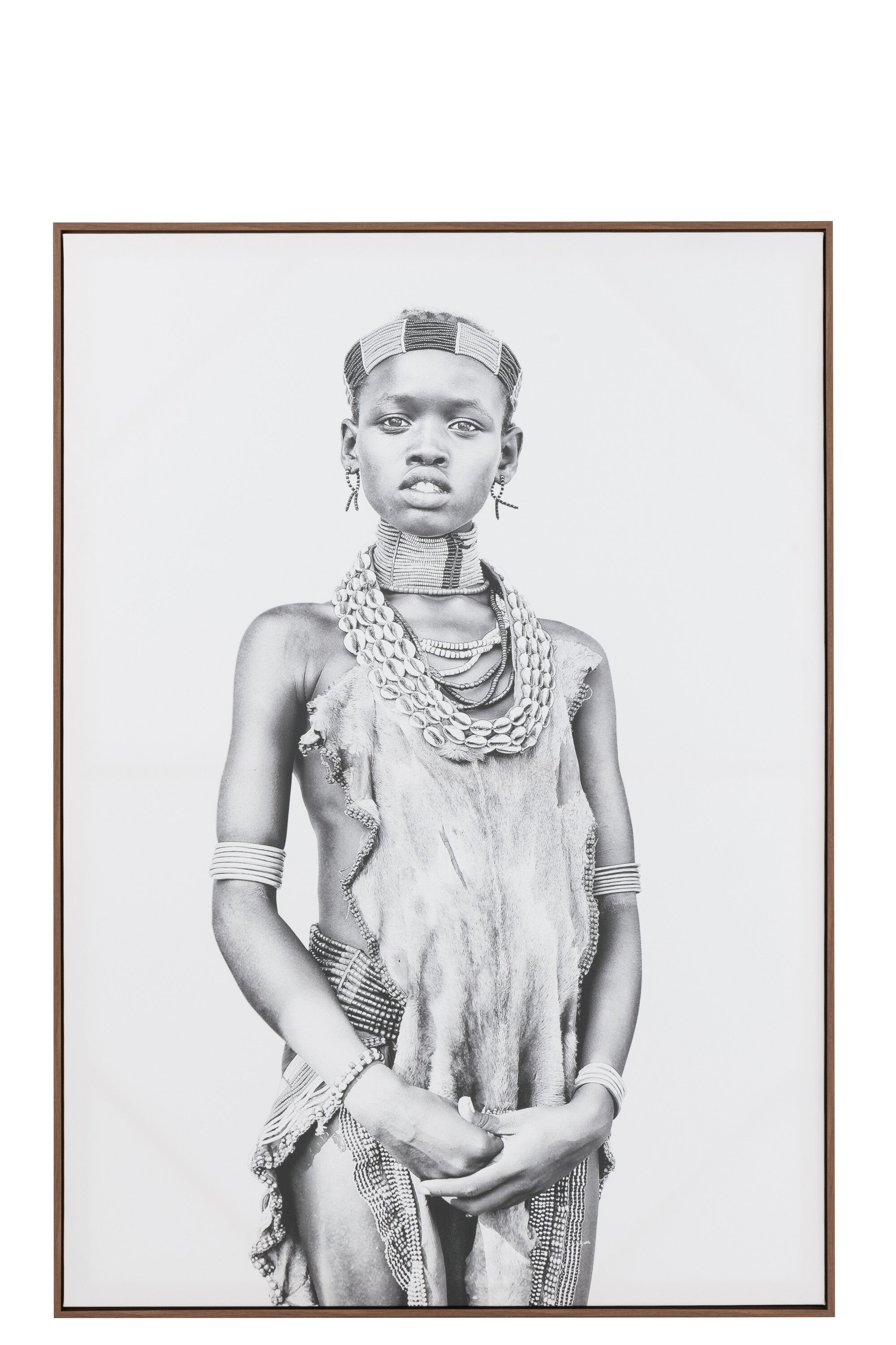 Wanddecoratie Jongen Canvas/Hout Beige