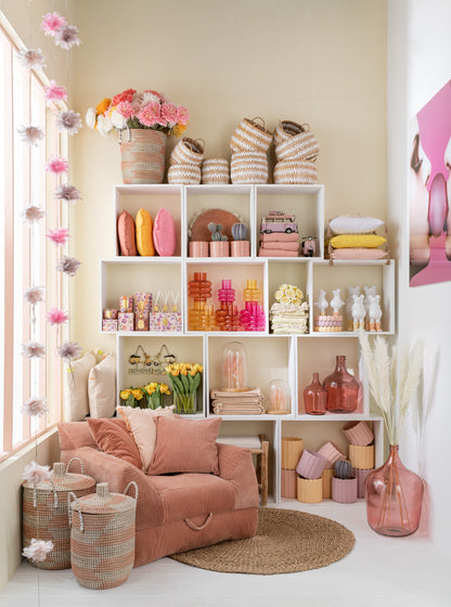 Wanddecoratie Gum Gehard Glas Roze