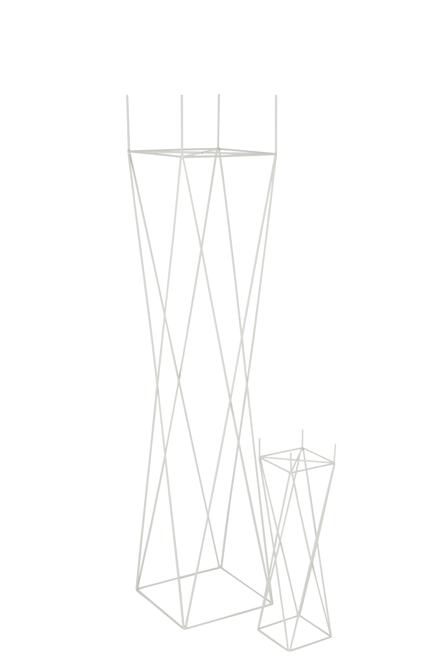 Ondersteuning Kruis Metaal Wit Groot