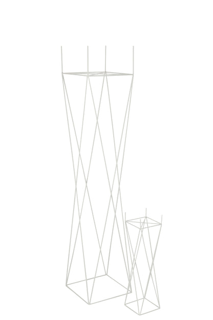Ondersteuning Kruis Metaal Wit Groot