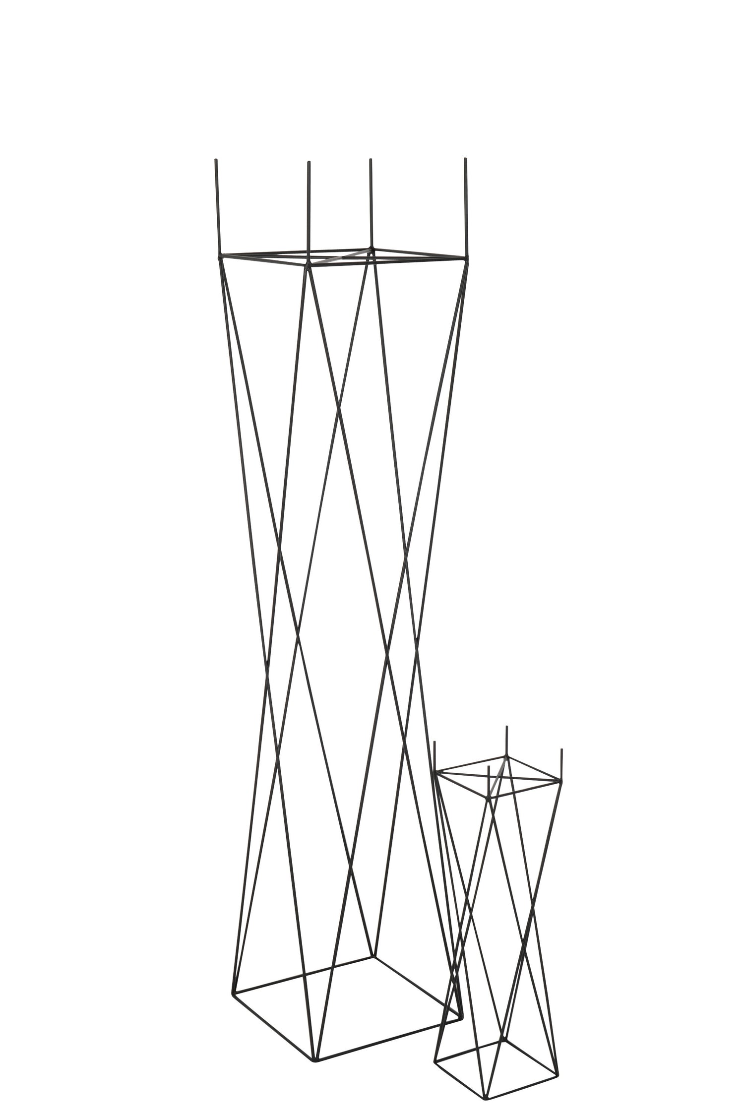 Ondersteuning Kruis Metaal Zwart Groot