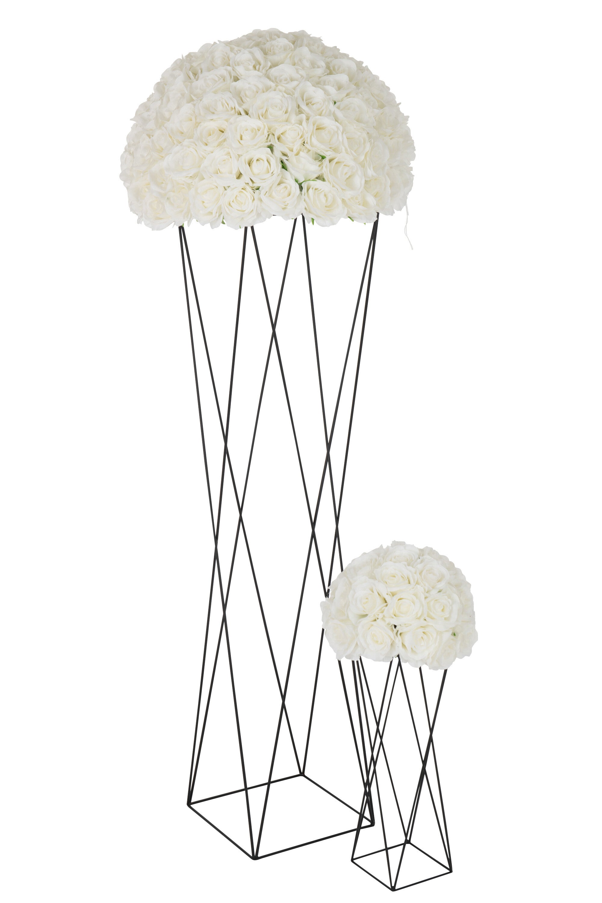 Ondersteuning Kruis Metaal Zwart Groot