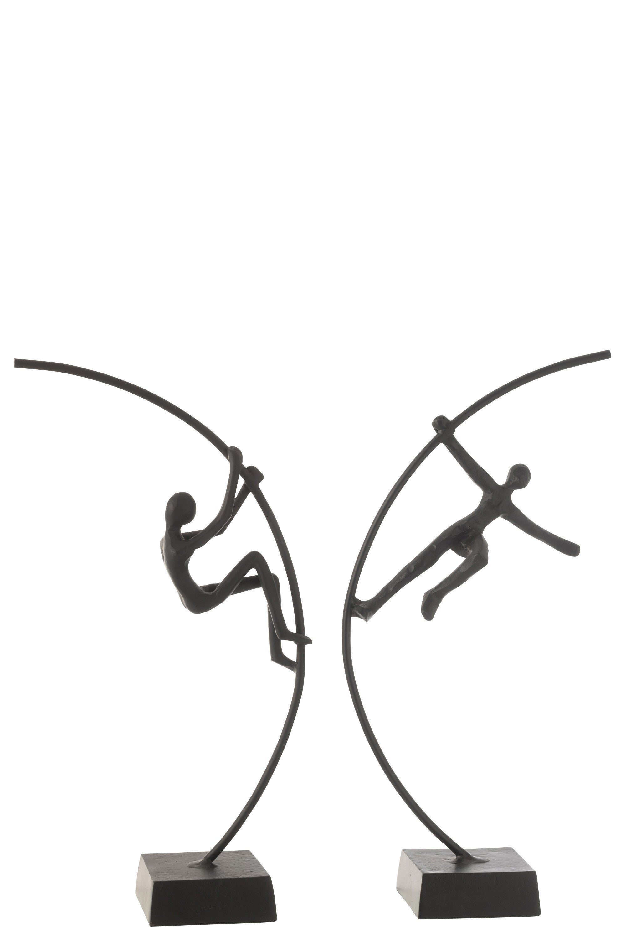 Figuur Persoon Hangend/Klimmend Aluminium Zwart Assortiment Van 2