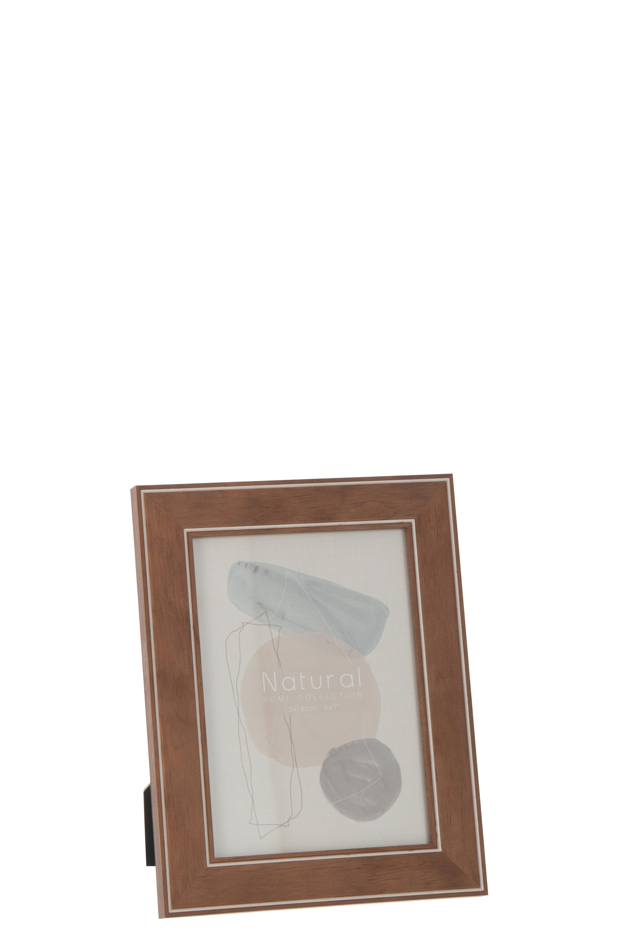 J-Line Fotolijst - fotokader - hout - donkerbruin - 2x