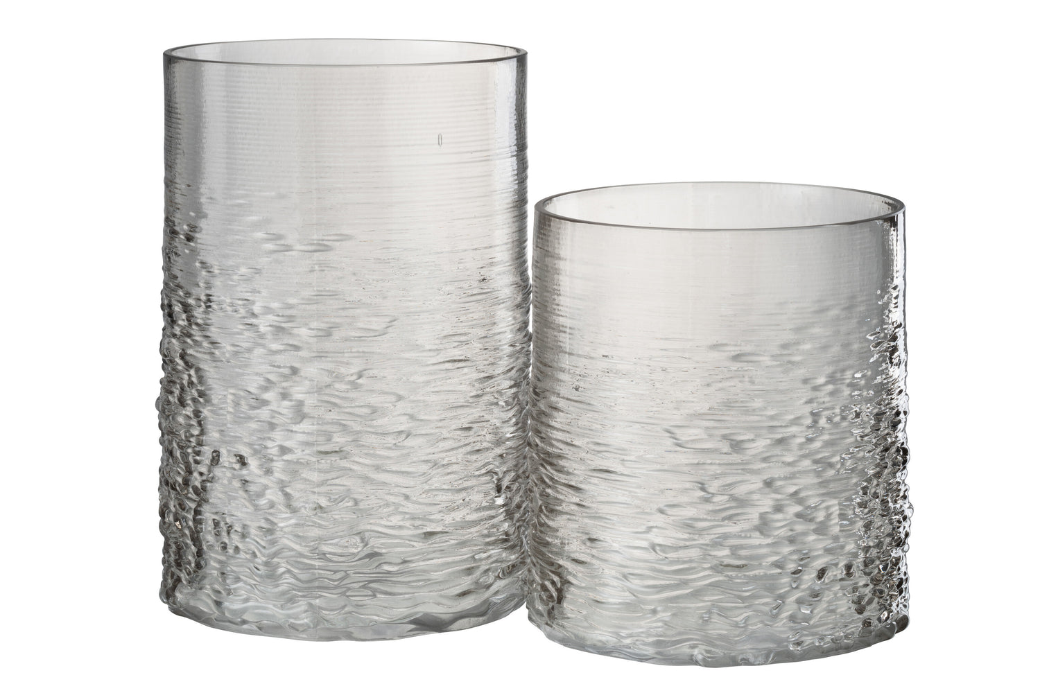 Orkaan Zeeglas Grijs Groot