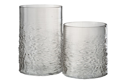 Orkaan Zeeglas Grijs Groot