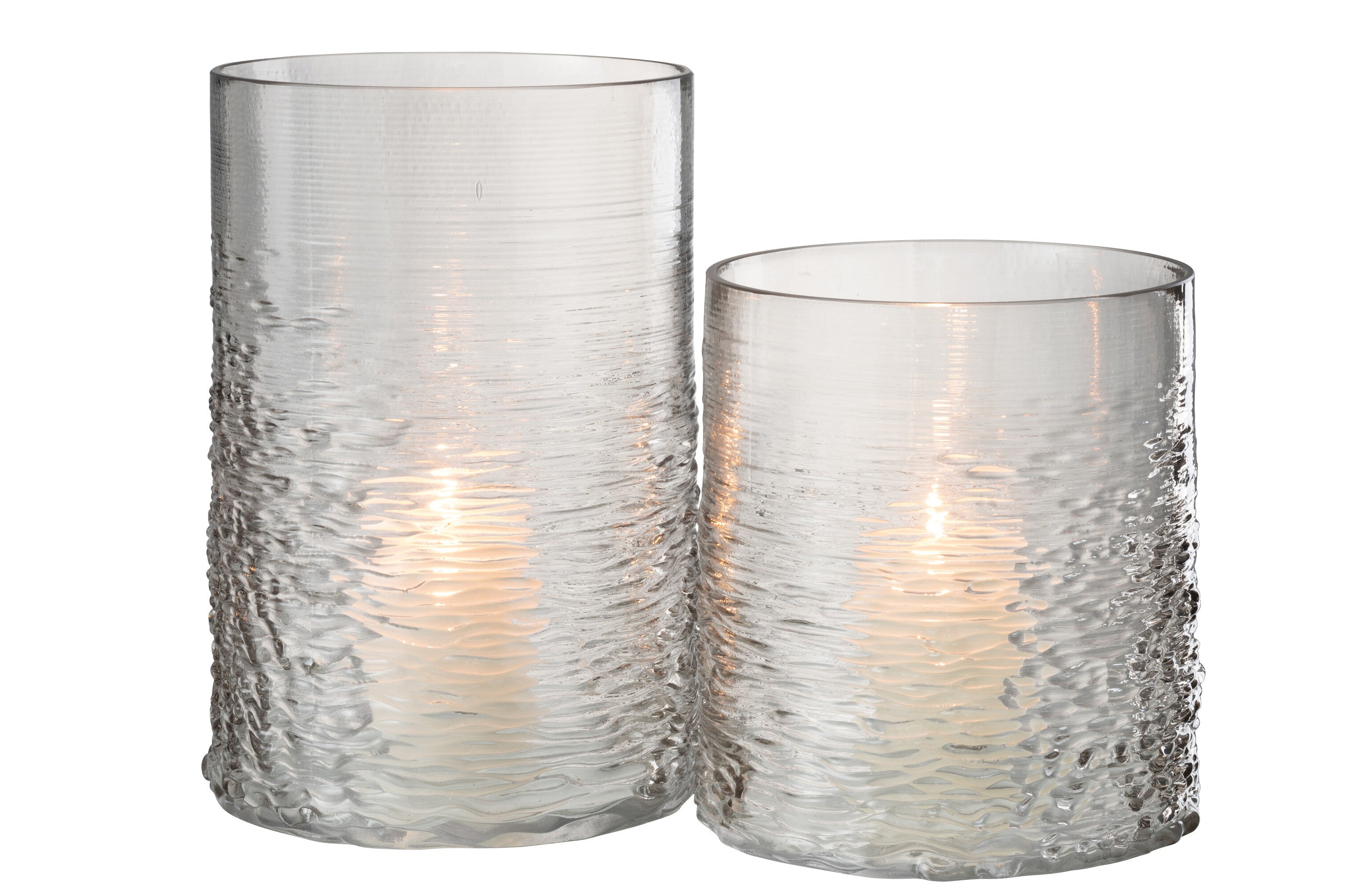 Orkaan Zeeglas Grijs Groot