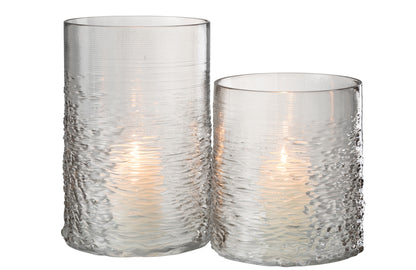 Orkaan Zeeglas Grijs Groot