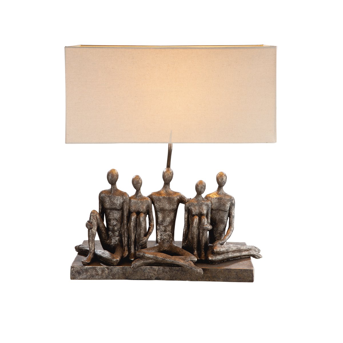 Poly lamp &quot;Group&quot; antiek grijs/goud