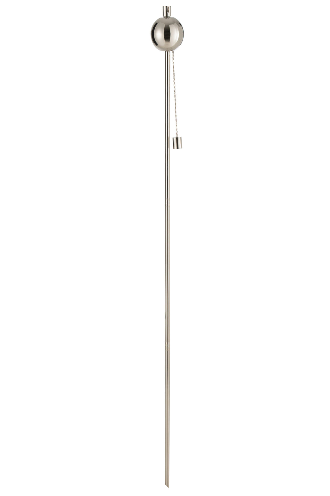 J-Line Tuinfakkel Bol Stainless Steel Zilver