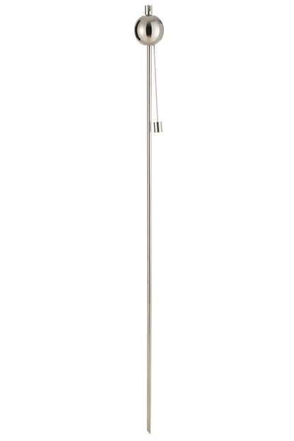 J-Line Tuinfakkel Bol Stainless Steel Zilver